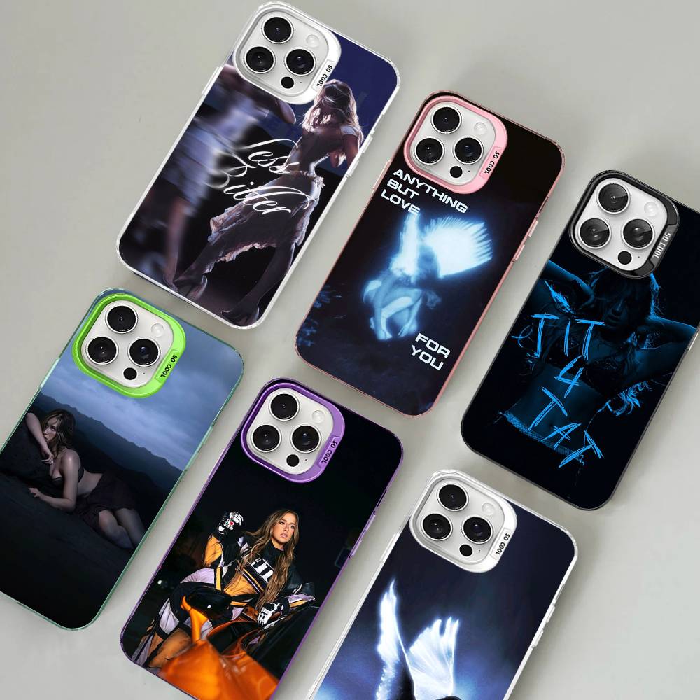 Singer Tate McRae Phone Case For iPhone 16 15 14 13 12 11 Pro Max 17 Plus Colorful Cover