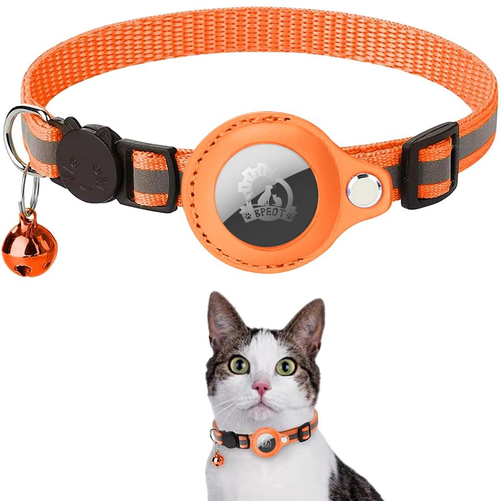 Collare per gatti con custodia protettiva per Airtag Anti Lost Locator Tracker Accessori per cani Collari per animali riflettenti
