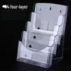 A4 Acrylic Three-Layer Brochure and Leaflet Display Stand