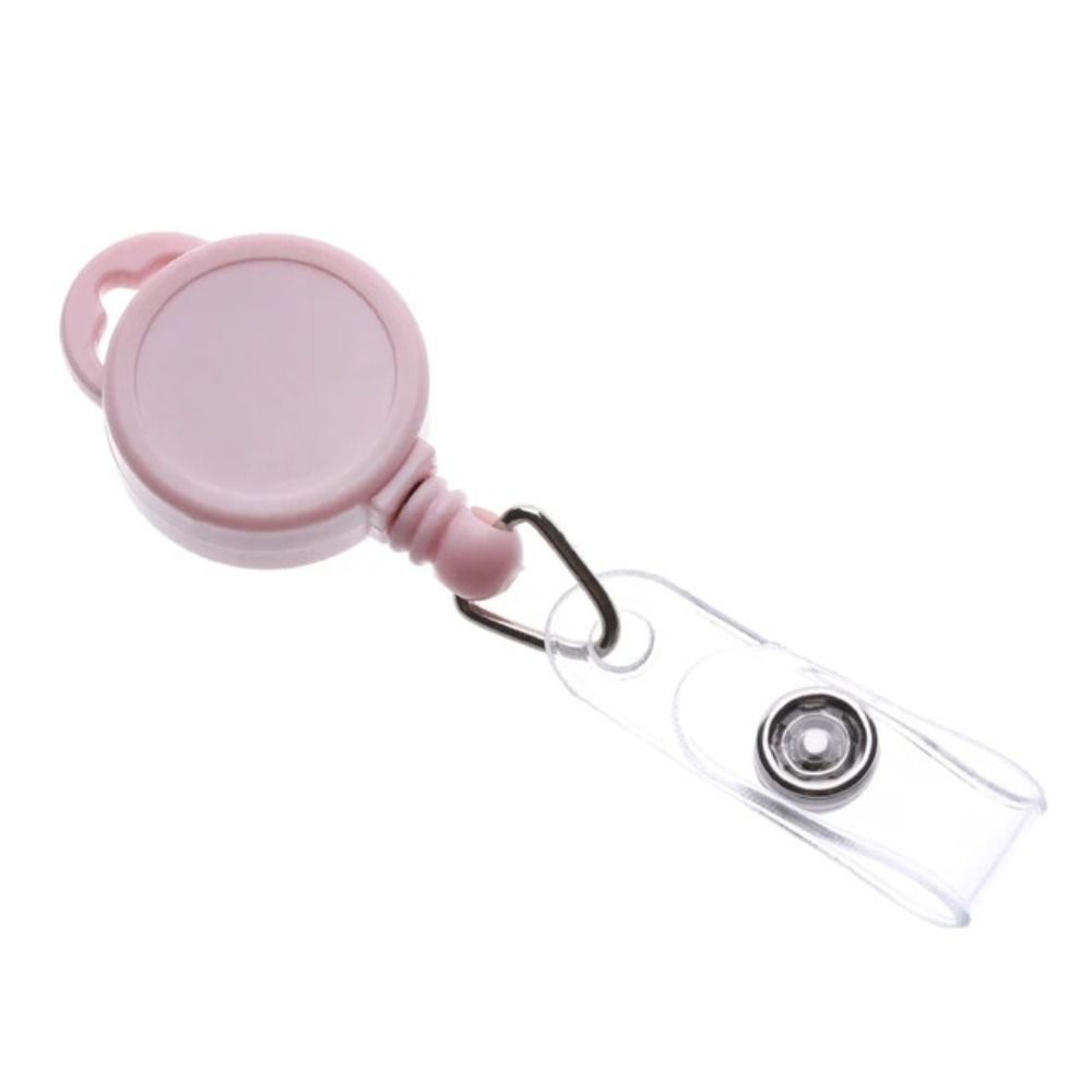 ID Lanyard ID Badge Holder Name Tag Easy To Pull Buckle Retractable Badge Reel Office Accessories