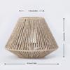 Woven Paper Rope Lamp Shade for Table Lamp Ceiling Fan Light Bulb Cover for Floor Light Lampshade for Bedroom Living Room Decor
