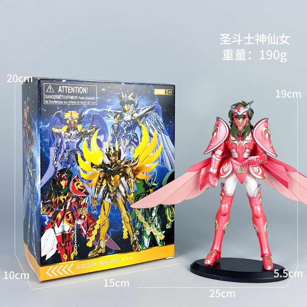 Saint Seiya 5Pcs Set Knights of the Zodiac Figure Pvc Collectible Anime Model Doll Toy