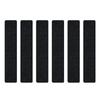 6Pcs Black Frosted Self‑Adhesive Stair Tread Mat Pre-Cut Waterproof Anti-Slip Stair Treads Self-Stick Wear-Resistant