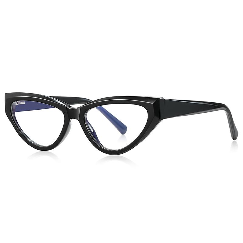 

Anti Blue Light Cat Eye Prescription Glasses For The Nearsighted Triangle British Style Short-Sight Eyewear 0 -0.5 -0.75 To -6.0 0
