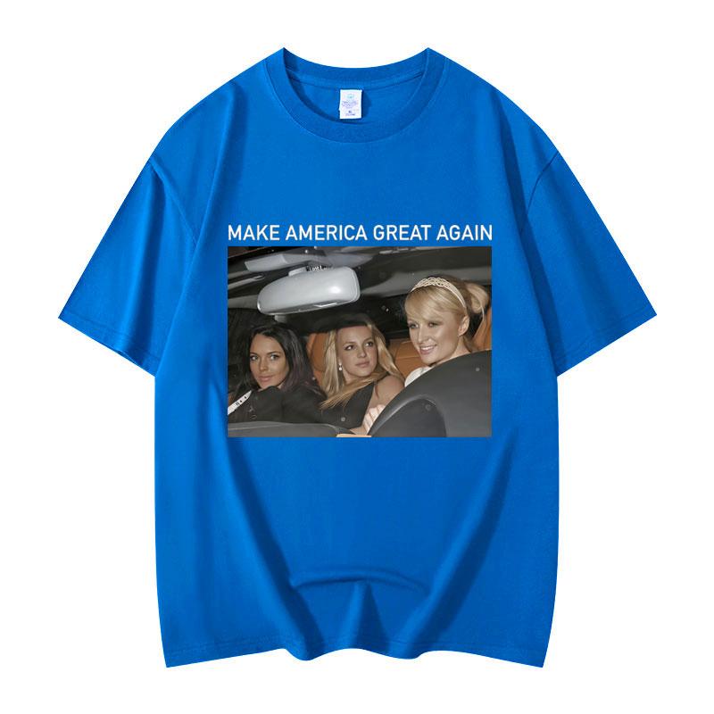 

Funny Make America Great Again Meme Graphic T Shirts Fashion Aesthetic Short Sleeve Tshirts Unisex Casual Loose Cotton Tshirt 2XL