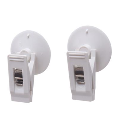 1 Pair Car Interior Window Clip Mount Suction Cap Auto Fastener Plastic Sucker Removable Holder Sunshade Curtain Towel