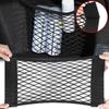 Car Back Rear Mesh Trunk Seat Elastic String Net Magic Sticker Universal Storage Bag Pocket Cage Auto Organizer Seat Back Bag