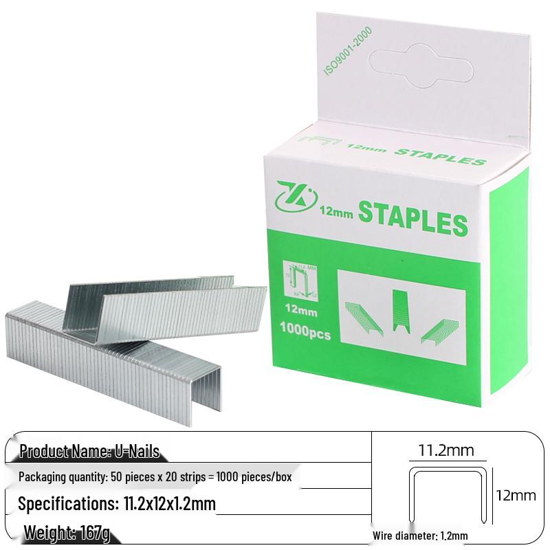 Heavy-Duty 3-in-1 Stapler: Code, Brad, T/U-Shaped Nails for Woodworking and Printing.