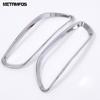 For Hyundai Santa Fe 2010 2011 2012 Chrome Rear Fog Light Lamp Cover Trim Foglamp Protector Foglight Frame Exterior Accessories