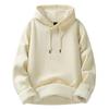 Fashion Sweater Men's New Spring, Autumn and Winter Solid-colour Padded and Thickened Hoodie Tide Couple Round Neck Jacket Tops