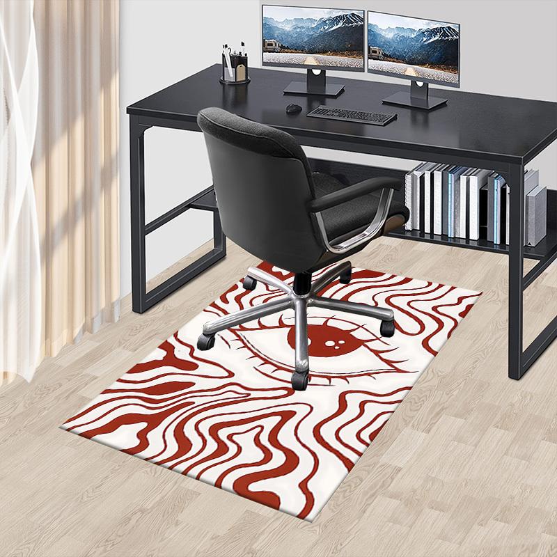 1PC Eye Pattern Non-Slip Floor carpet, suitable for Office, bedroomand playrooms. It can also be used as a sofa footrest cover-T97