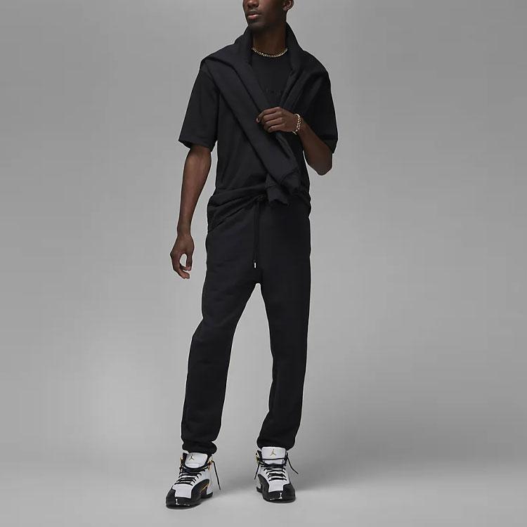 Jordan Camiseta Básica de Manga Corta Serie Wordmark Hombre Tops Negro FJ1970-010