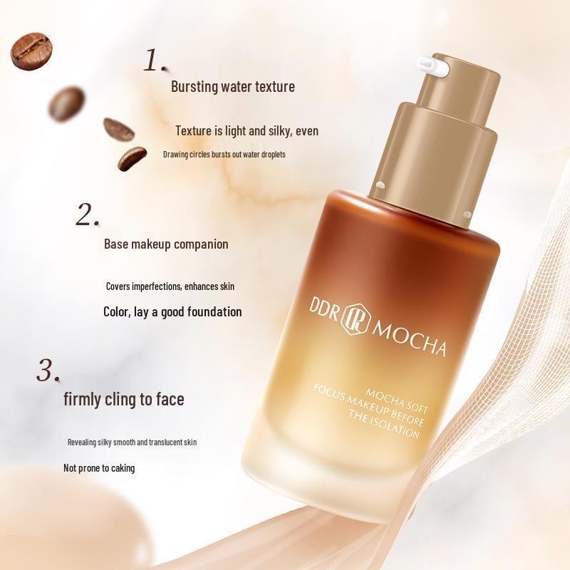 

DDR Mocha Soft Focus Base: Lightweight, Smooth, Refreshing Makeup Set with Skin Tone Correcting Concealer.