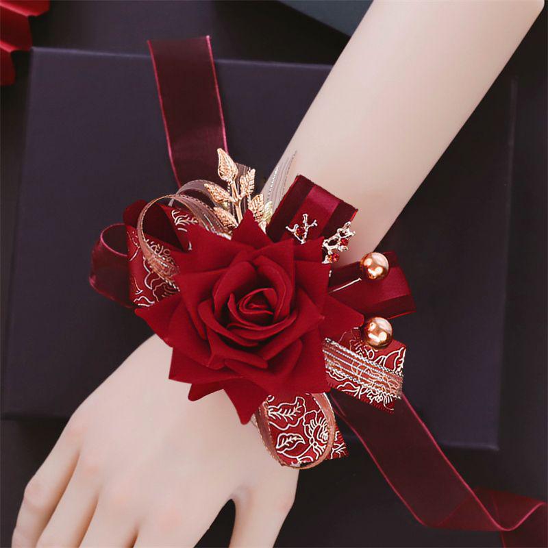 

Элегантный свадебный набор бутоньерок для невесты, жениха, подружек невесты и семьи — Тщательно подобранная VIP-коллекция брошей VIP Corsage