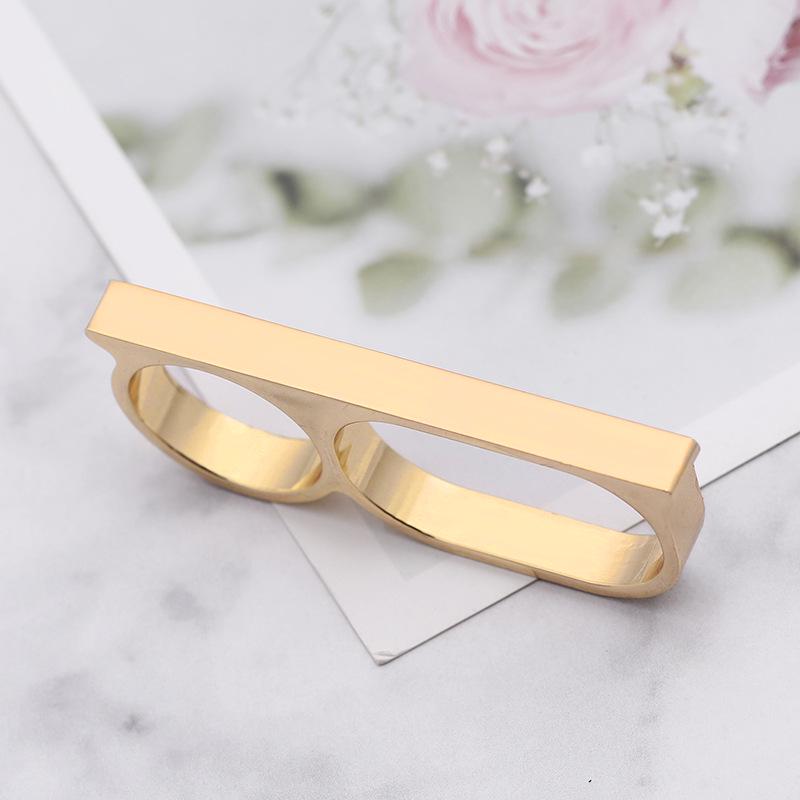 Buy Three Finger Rings Man Metal Vintage Hard Ring for Party