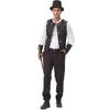 Men's Medieval Patchwork Vest Retro Waistcoat Halloween Costume