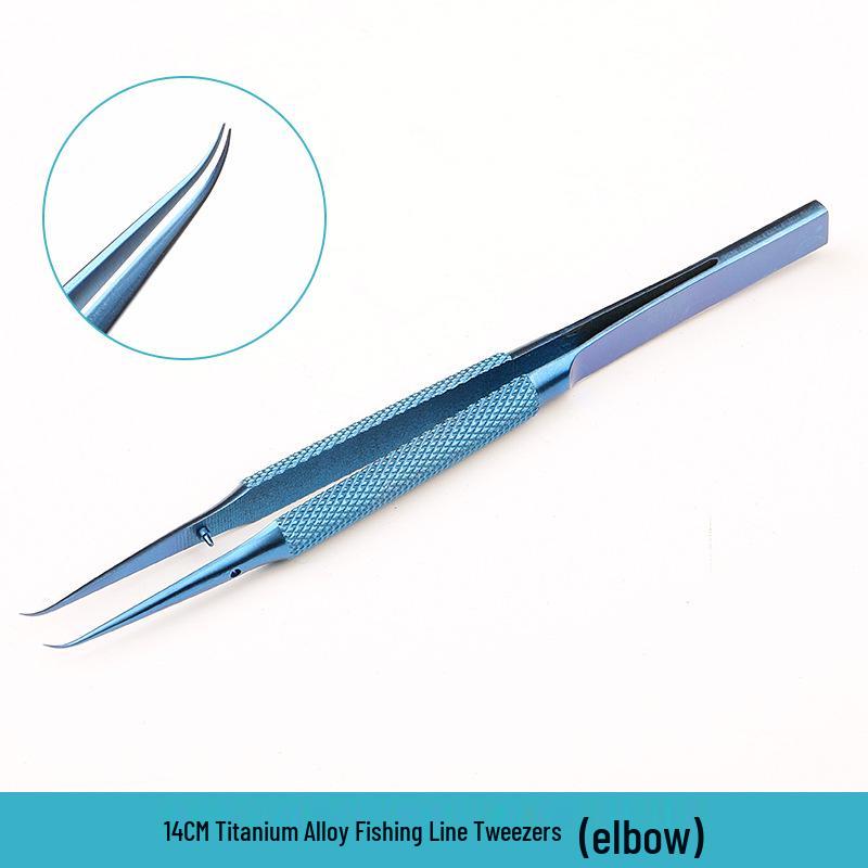 Titanium Alloy Phone Repair Tweezers – 140mm, Sharp 0.15mm Tip, Straight & Bent, Hardened.