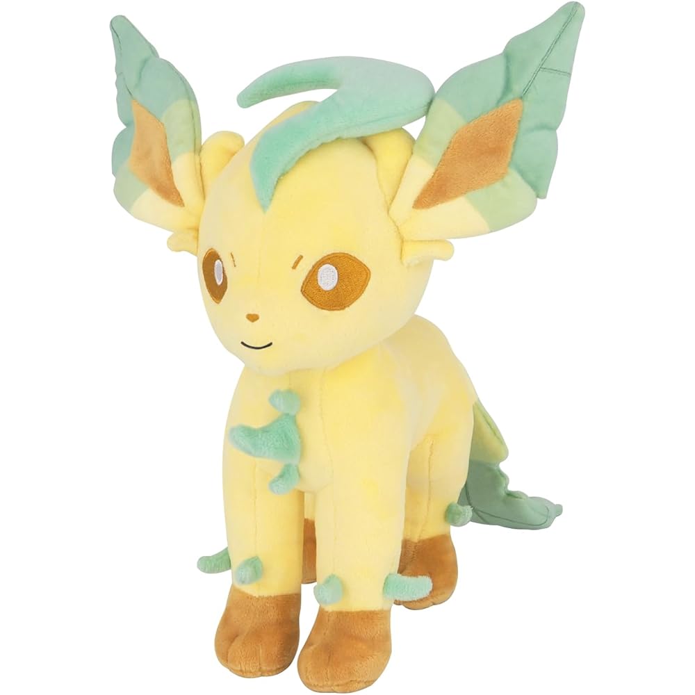 Sanei Boeki Pokmon All Star Collection Leafeon Plush Toy 21x21x31cm Soft Stuffed Animal