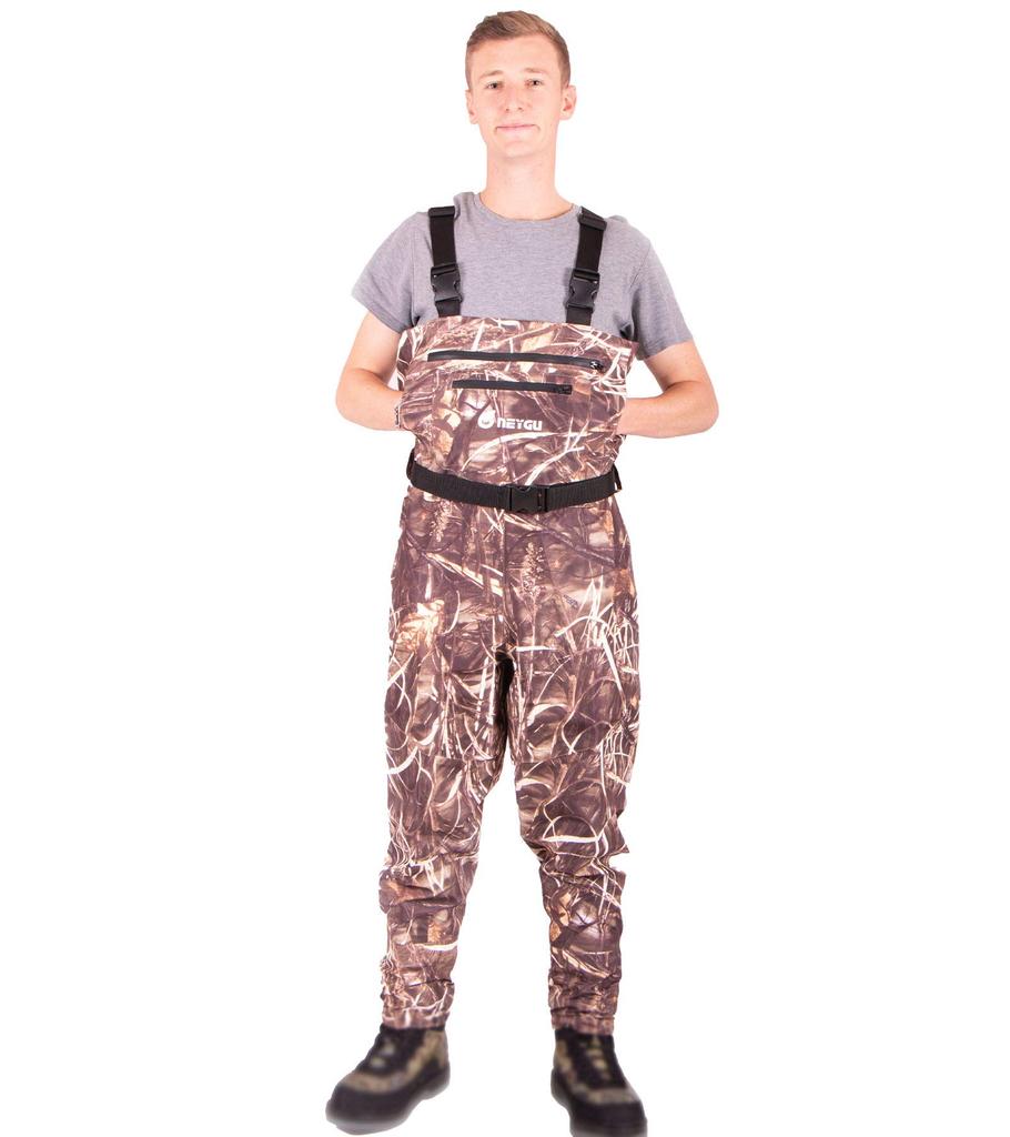 Outdoor Camouflage Pattern Chest High Neoprene Strong Waterproof Breathable Fishing Waterproof Water 4 Sizes Available [NEYGU] Waders, Boots, Waders,