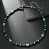 Collana Bohémienne con Perle di Guscio di Cocco Fatta a Mano Catena Geometrica da Uomo per Abbigliamento Casual
