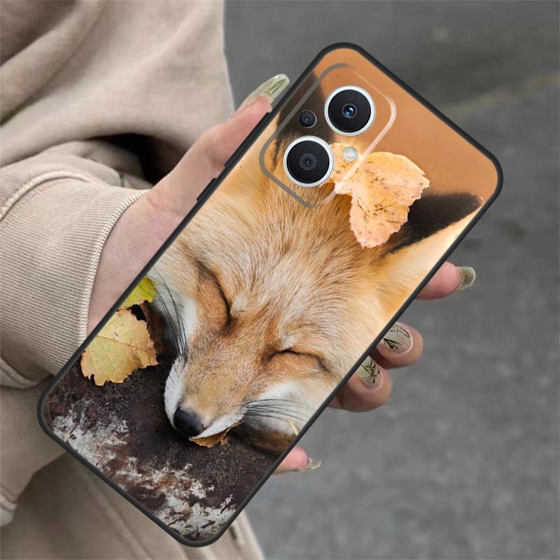 Cute Fox In Autumn Case For OPPO Reno 4Z 5Z 8T 10 11 Pro 11F 7 8 5 6 Lite OPPO Find X6 X5 Pro X2 X3 Neo Cover