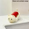 Cartoon Cute Cat Bathroom Soap Box Creative Cat Soap Box Drainage Toilet Rack Cute Soap Fat Rack Bathroom Decoration