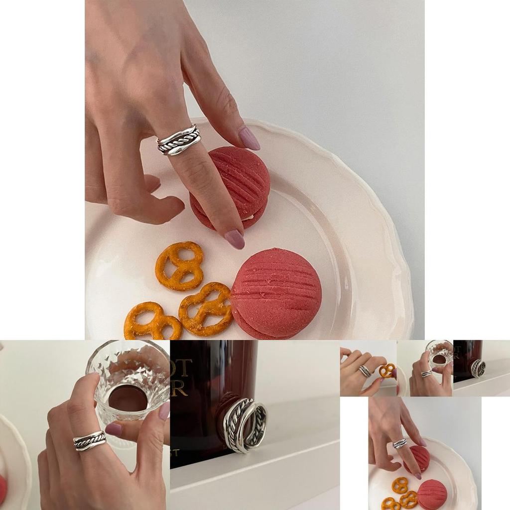 Fashionable Adjustable Open Geometric Ring For Women Elegant Statement Accessory