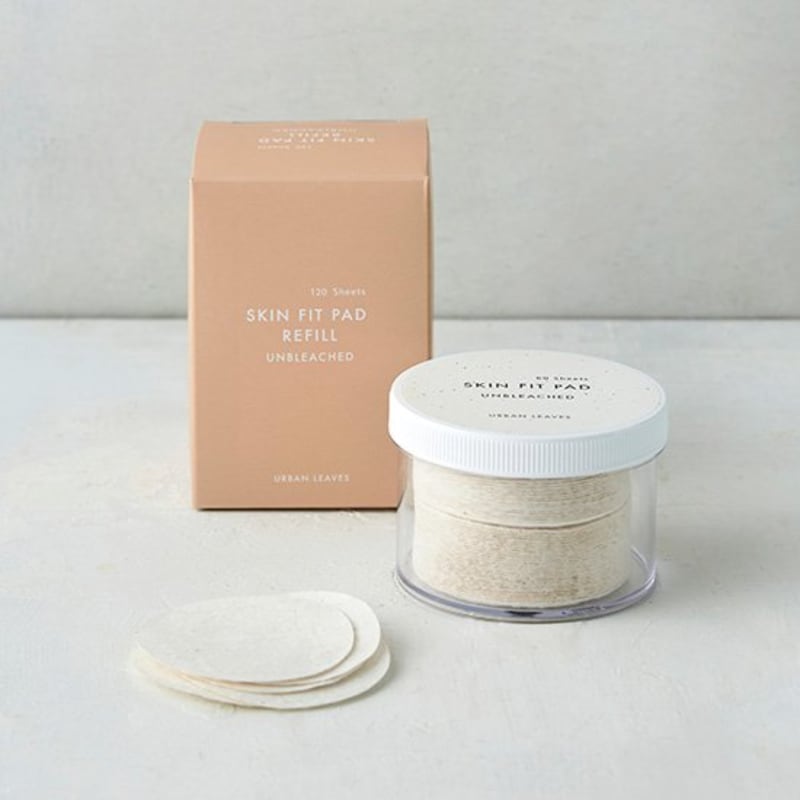 [Urban Leaves] Skin Fit Pad Unbleached Main Product 60 Sheets + Refill 120 Sheets