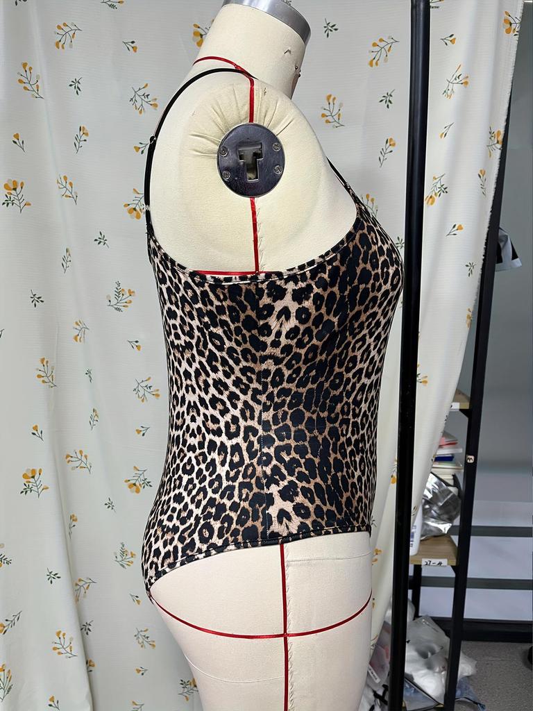 Leopard Print Sleeveless Women's Jumpsuit Romper - Sexy, Fashionable, Casual