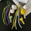 Nylon Baseball Braid Rope Keychain Weave Rope Car Key Ring Bag Charms Nylon Rope Pendant  Couple