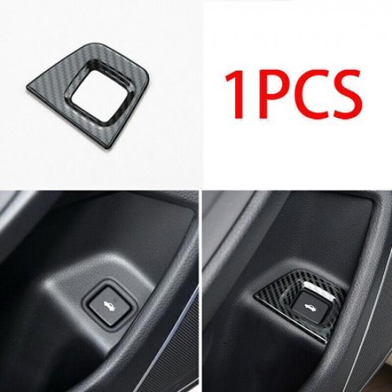 For Honda Accord 2018- Steel Carbon Fiber Look Rear Trunk Switch Cover Trim