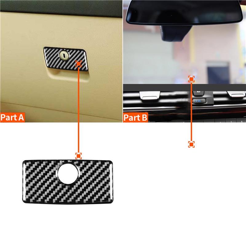 Car Carbon Fiber Interior Button Panel Trim Sticker Frame For VW Golf 4 GTI Jetta MK4 1999-2004 Styling Accessories