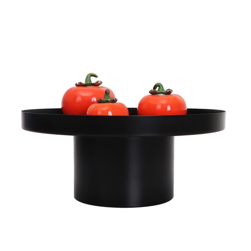 

Modern Chinese Metal Round Tray for Living Room, Coffee Table, Tea Room Decoration, and Storage Display Small 300