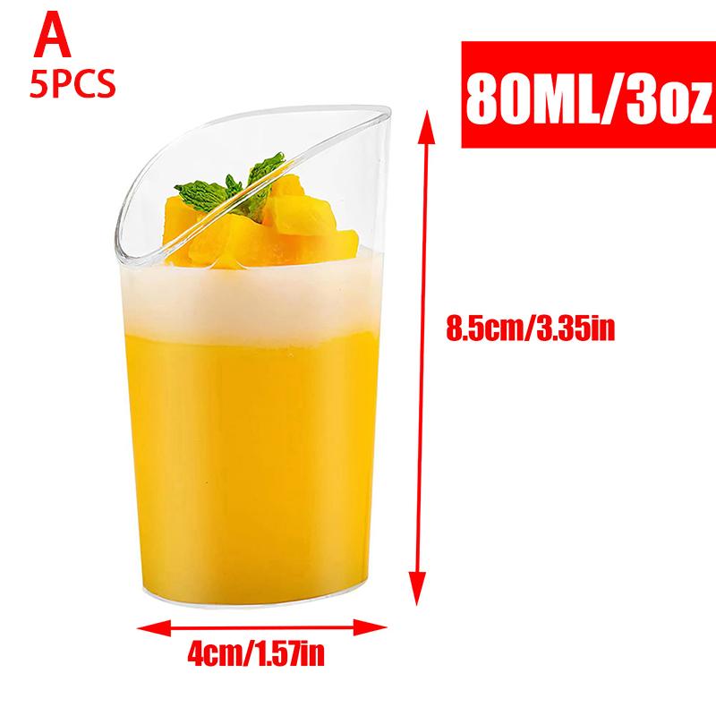 

5 шт. мини одноразовые стаканчики пудинг желе мусс мороженое чашка закуска миска для домашнего десерта магазин пищевой контейнер пластиковые стаканчики