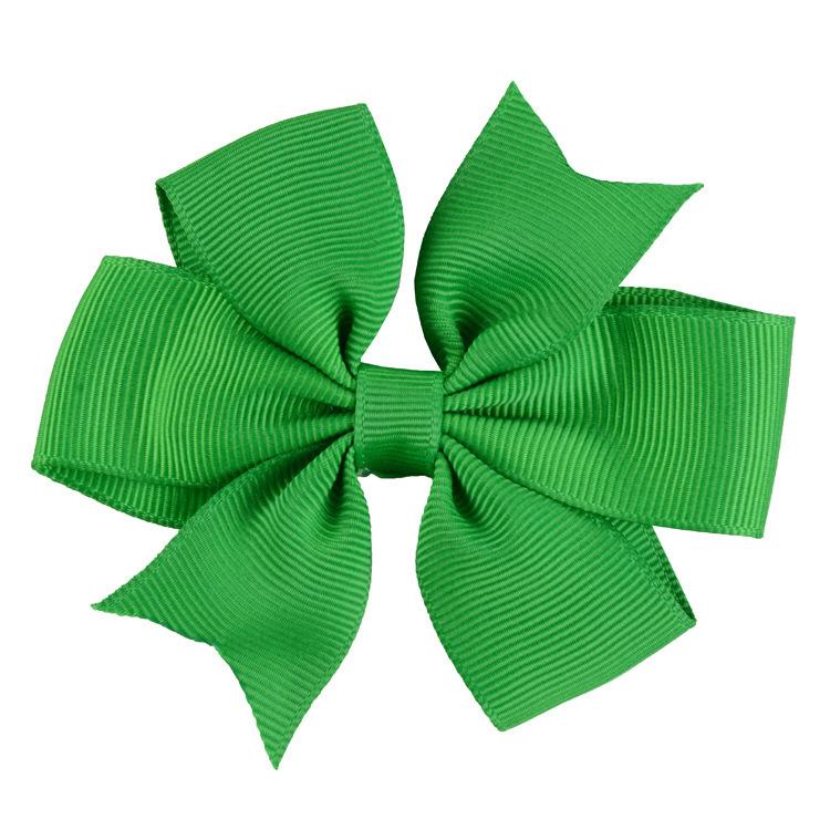 8x8cm 1PC Solid Color Grosgrain Ribbon Bows Clips Hairpin Girl's Hair Bowties Boutique Hair Clip Headwear Kids Hair Accessories