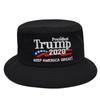 Donald President Trump 2020 Keep America Great Cap Embroidered Bucket Hat Unisex