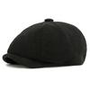 Herbst Winter Mütze Herren Damen Achteckige Mütze Dick Warm Corduroy Britisch Vintage Newsboy Mütze