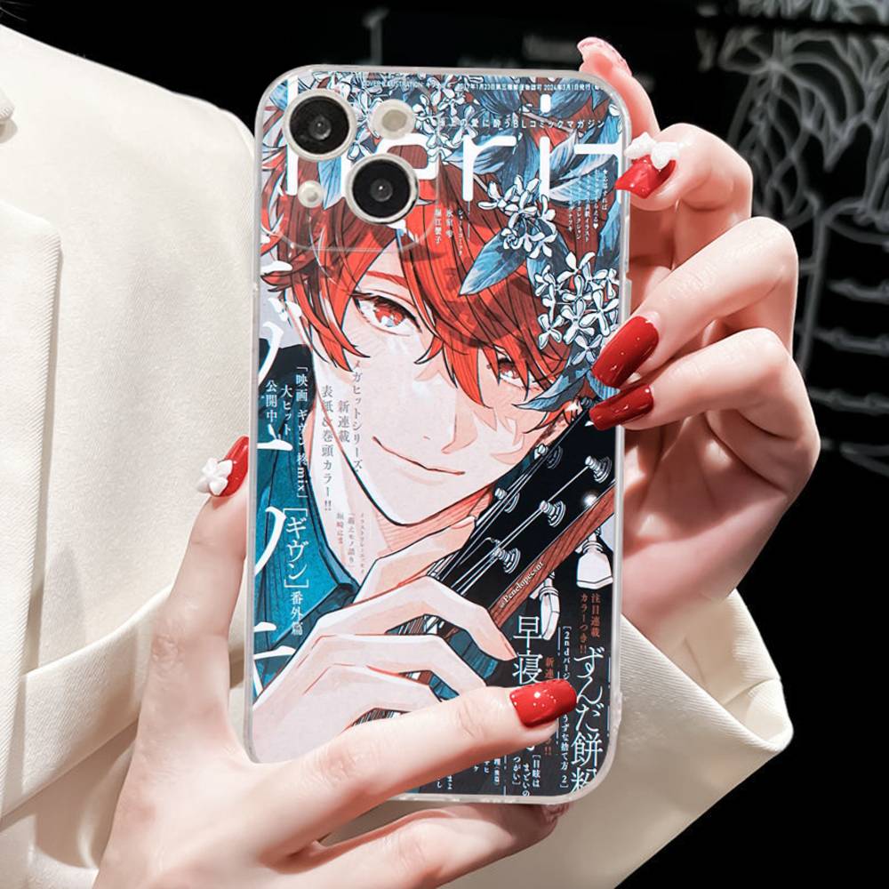 Japanses Cartoon Given Transparent Phone Case For IPhone 17 Air 16 Pro Max 15 14 13 12 11Plus Shockproof Cover
