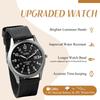 Calendar Luminous Analog Simple and Stylish Sports Quartz Black Nylon Fashion Accessory A Great Gift for and Day Men's Antique-Style Watch,