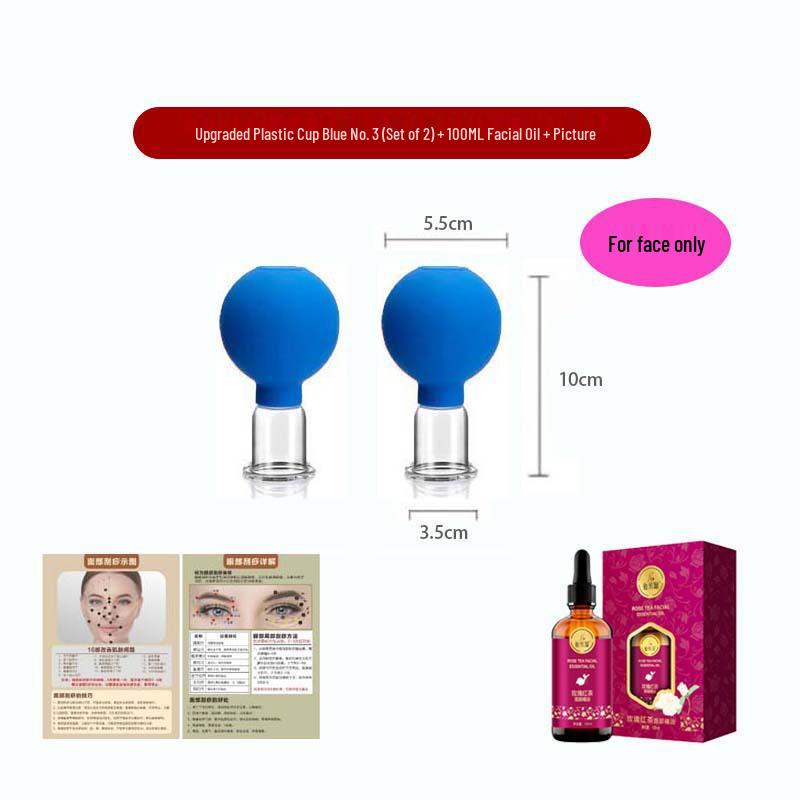 Enhanced Silicone Facial Cupping Set for Skin Lifting and Beauty