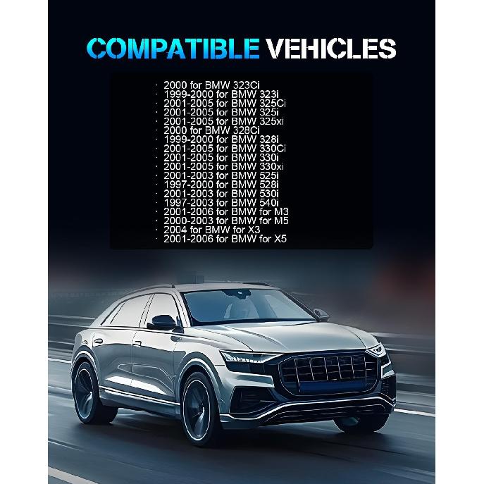 Heater Blower Motor Fan Resistor Air Conditioning Replacement Parts ECCPP Fit for 2000-2000 BMW 323Ci /1999-2000 BMW 323i /2001-2006 BMW 325Ci