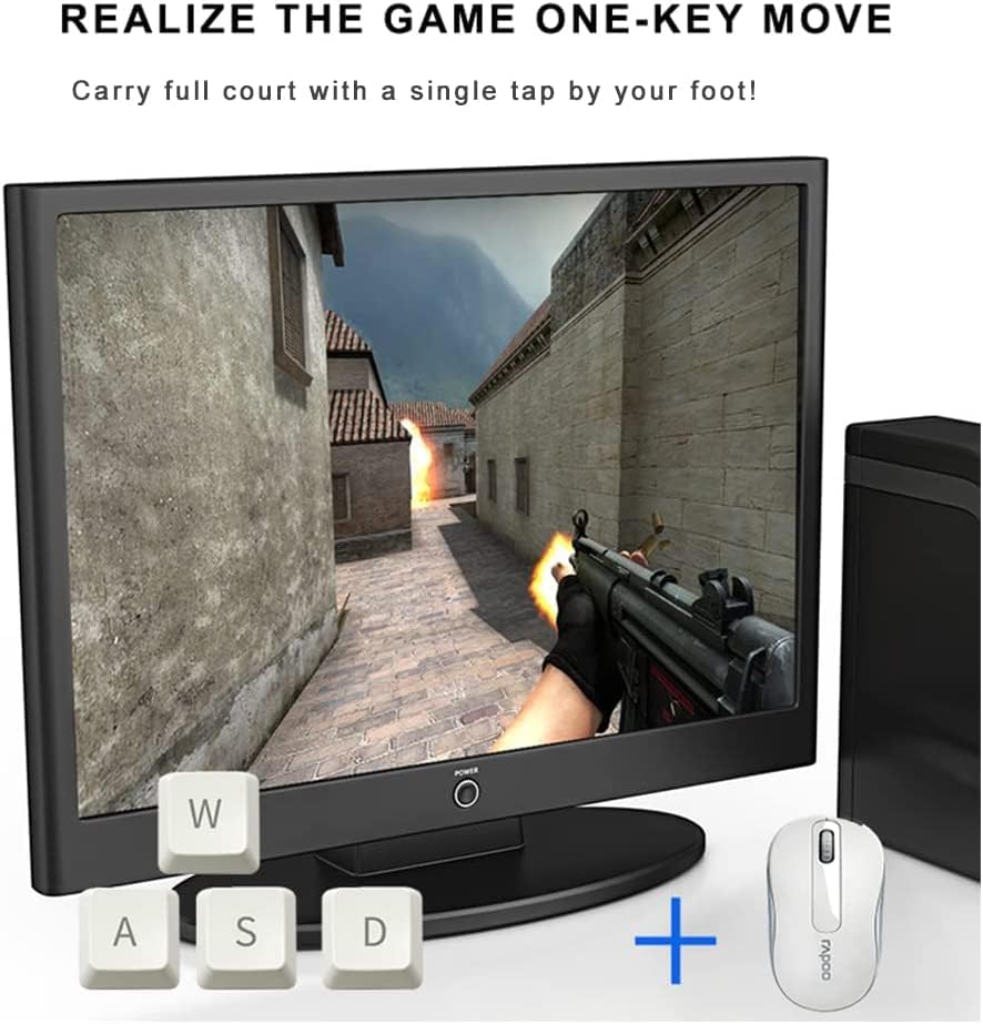 Foot Pedal Switch USB PC Program Hotkey Foot Control for Mouse Videa Game Office Work Hands-free