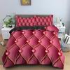 Digital 3D Printed Three-Piece Deluxe Abstract Geometric Covered Ultra Fiber Diamond Bedding