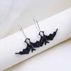 DIY Jewelry Halloween Earrings Retro Simulated Animal Pendant Funny Bat Earrings  Carnival