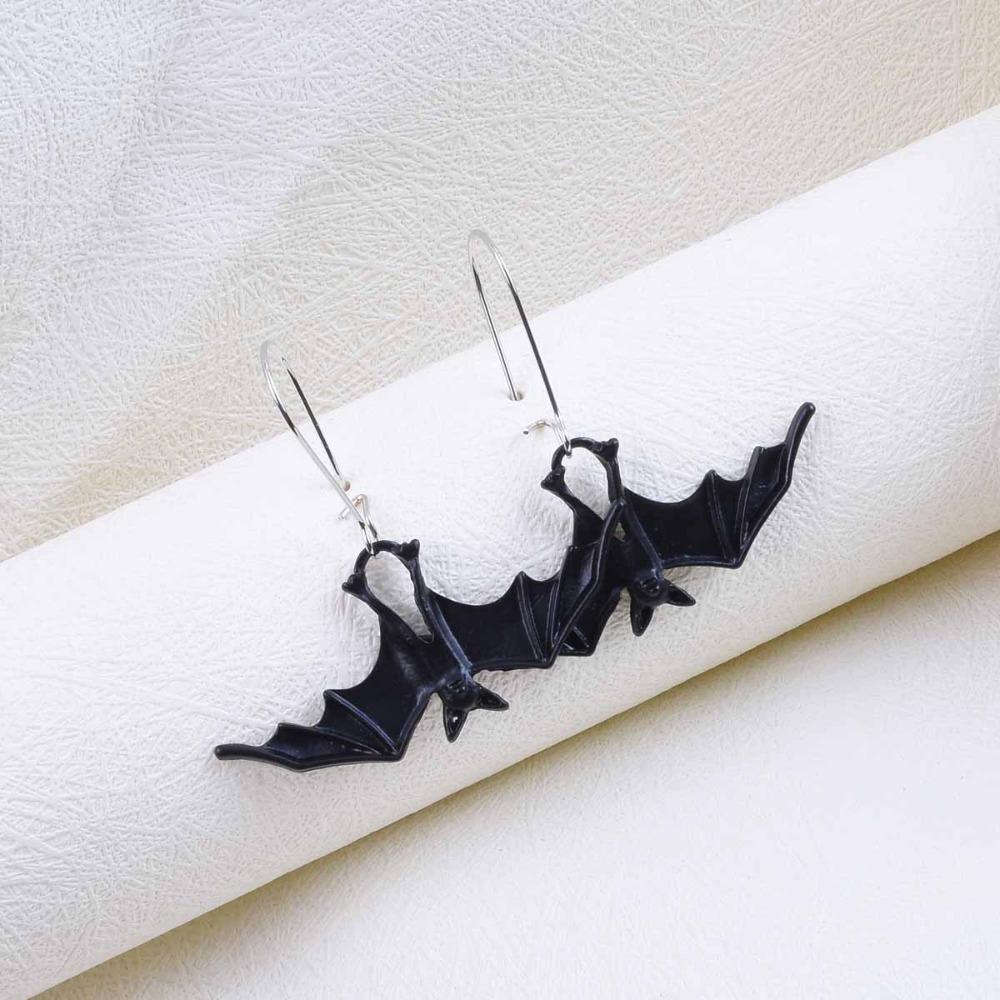 DIY Jewelry Halloween Earrings Retro Simulated Animal Pendant Funny Bat Earrings  Carnival