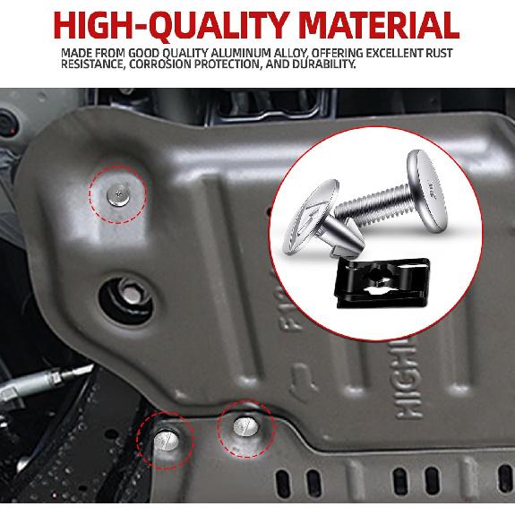 14PCS Engine Splash Shield Hardware Kit, Lower Cover Pin Screws And Clips, 90674-TY2-A01 90105-TBA-A00