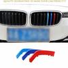 For BMW 3-Series F30 2013 2014-2019 Front Bumper Mesh Grill Grille Strip 3PCS