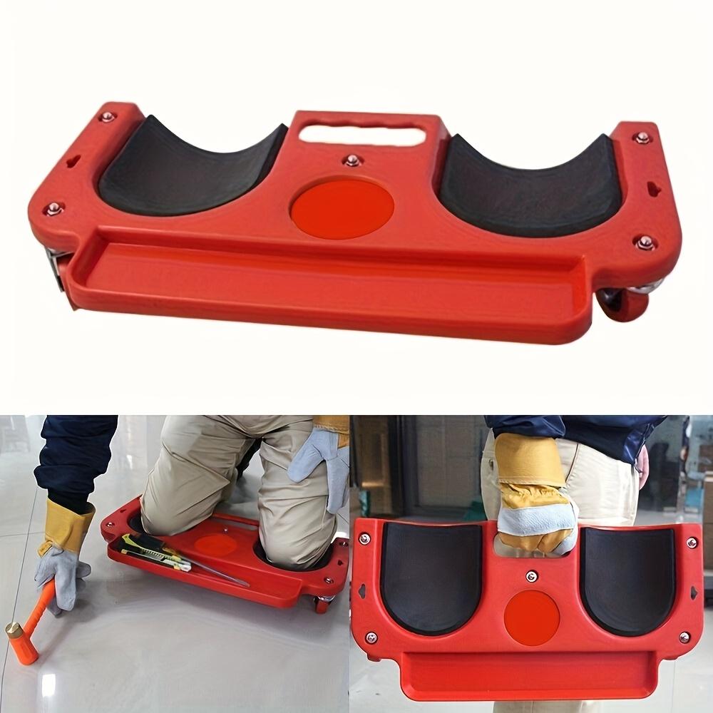 1pc Heavy-Duty Rolling Knee Pad  with Wheels - ABS Plastic Ergonomic Kneeling Pad, Built-In Tool Tray & Comfortable Cushion for Carpenters