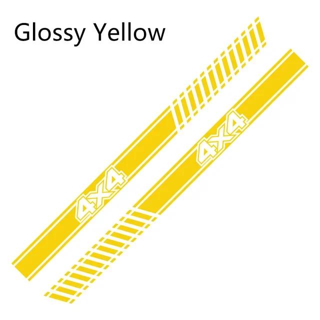 2Pcs DIY Decal Car Long Side Stripes Sticker Vinyl Film for LADA NIVA 4X4 Automobiles Decoration Auto Tuning Accessories