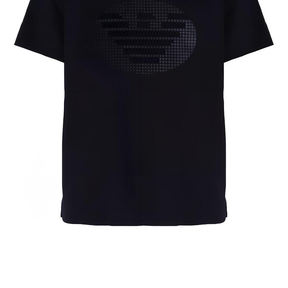 Emporio Armani Ss23 Solid Color Logo Print Pullover Short Sleeve T-Shirt Men Tops Black 3R1TU1-1JSAZ-0999